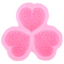Silikon-Rosenform, herzförmiges Backzubehör für Fondant- und Schokoladenherstellung, Valentinstagsgeschenkform für Küchenbastelbegeisterte