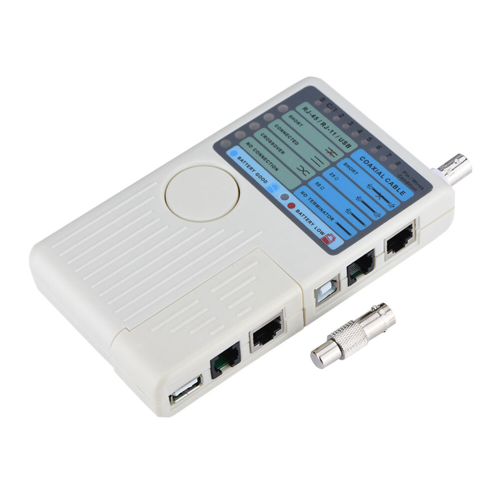 Network Cable Tester For Rj45/Rj11/Usb/Bnc With Auto Detection 4231362809390