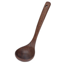 Kochutensilien aus Teakholz, umweltfreundliche Holzlöffel, antihaftbeschichtet, ideal für heiße Suppen, Kaffee und zum Umrühren, einteiliges