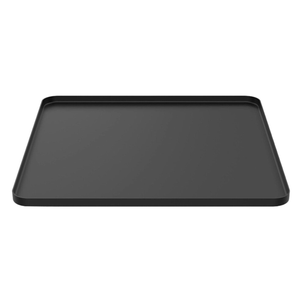 Silicone Commode Chair Floor Pad NonSkid Bath Mat For-Black XL
