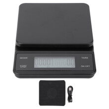 Bilancia digitale per caffè con batteria ricaricabile USB, dotata di timer integrato e ideale per pesare alimenti, gioielli, prodotti da forno e
