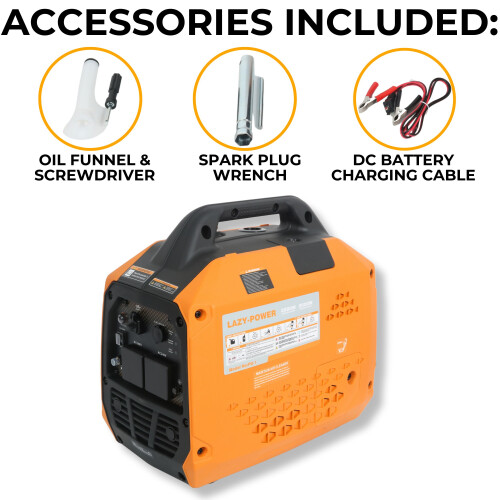 2200W Petrol Inverter Quiet Generator 230V 2