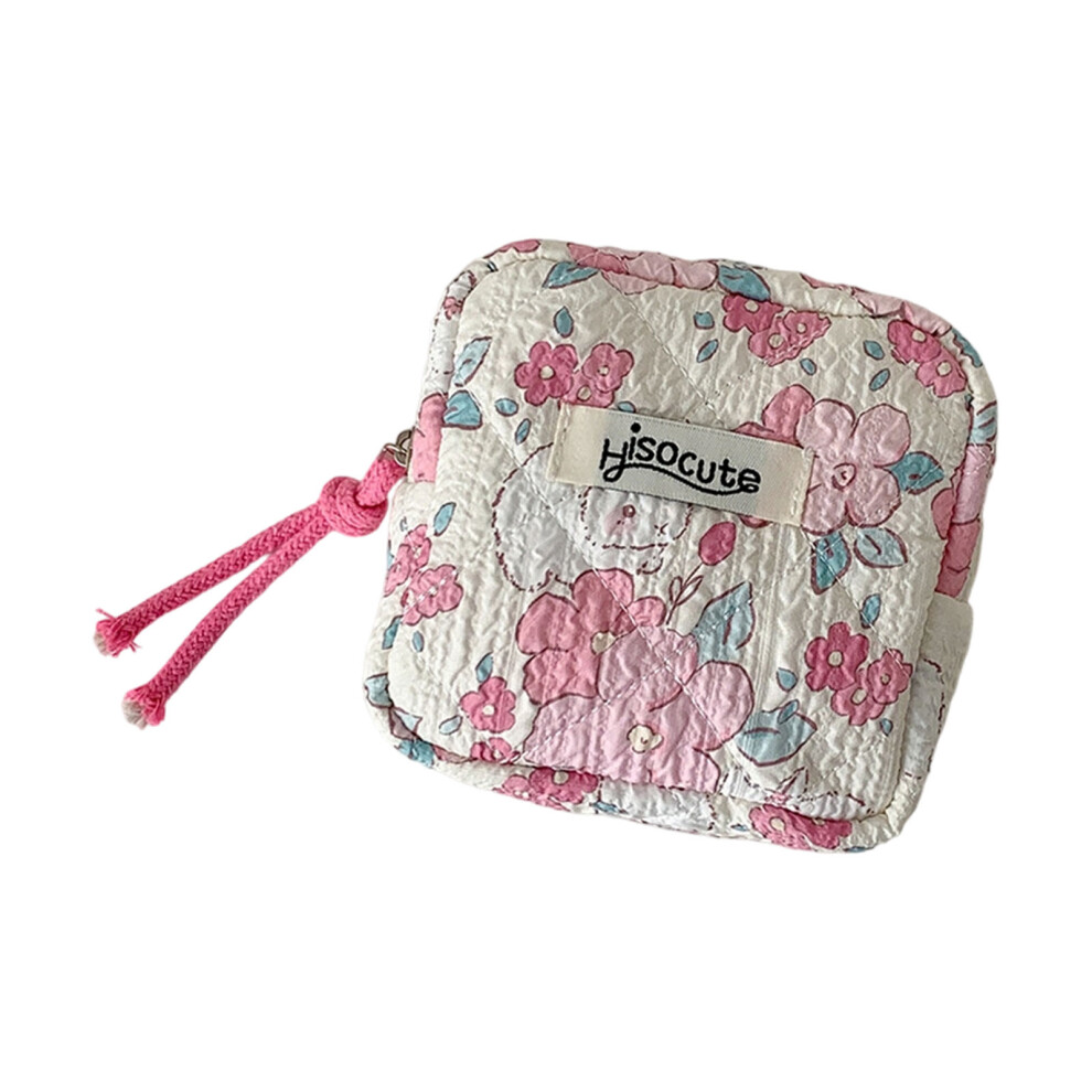 Practical Sanitary Pad Storage Oragnizers for-white flowers