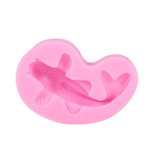 Koi-Fisch-Silikonform für DIY-Bastelarbeiten, antihaftbeschichtet, leicht zu reinigen, flexible Silikon-Schokoladenbackform in Fischform mit