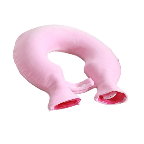 MultiPurpose Hot Water Bag Shoulder Back Throw Pillow-Pink