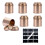 Modern Loose Leaf Teas Tin Canister Double Layer-rose gold suit 1