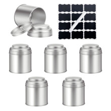 Modern Designs Tin Teas Canister Double Seal Lid-silver suit