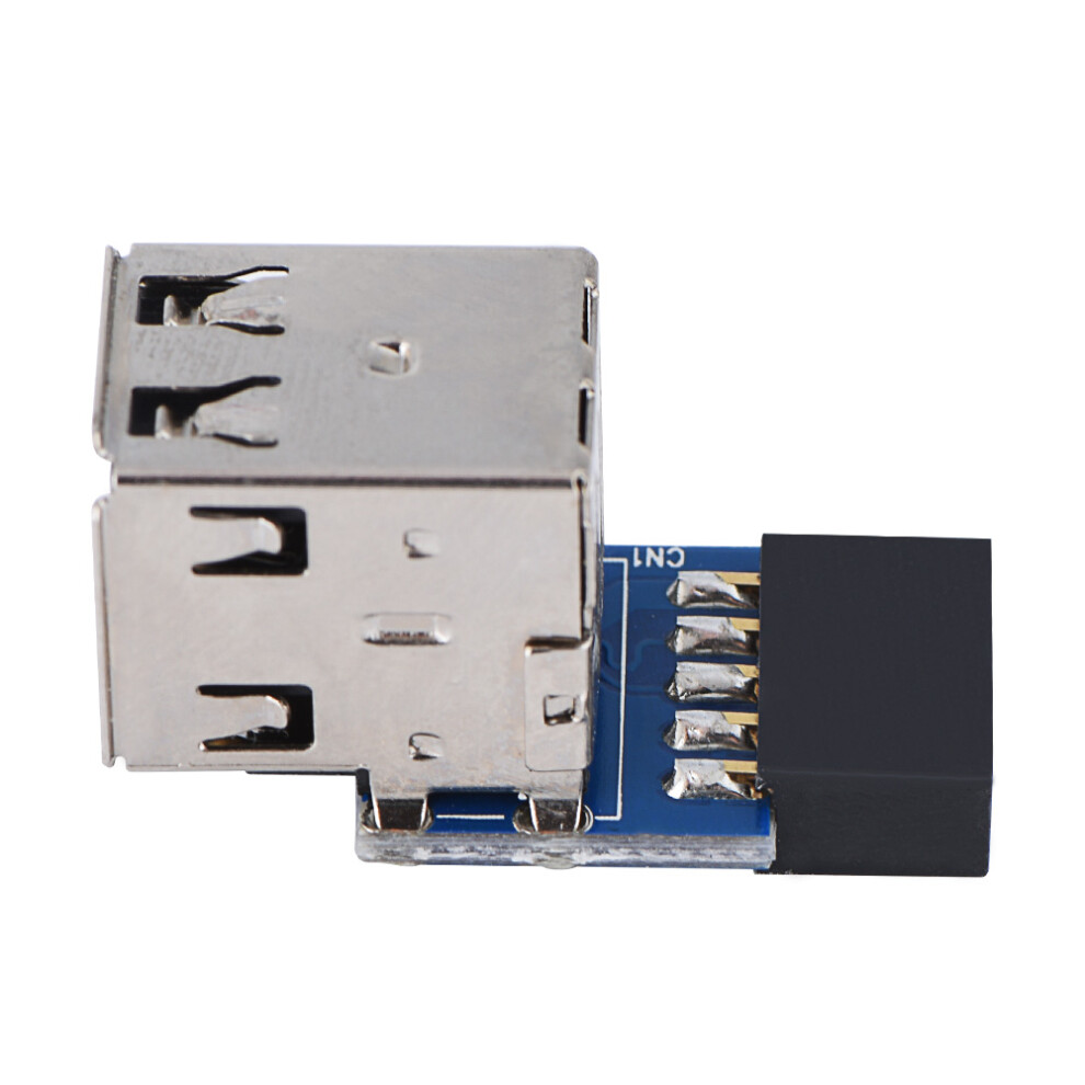 5X Usb 2.0 Motherboard Connector To 2 Usb A Ports 9Pin/10Pin Header Adapter 7901362810722