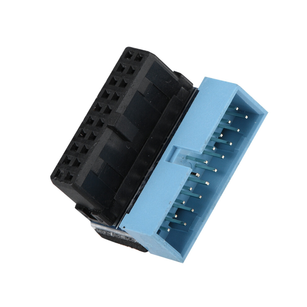 5Pcs 90 Usb 3.0 19-Pin Motherboard Internal Header Connector Black/Blue 7611362810973