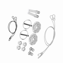 Easy Install Silver CNC Aluminum Hood Pin Lock - Universal Fit