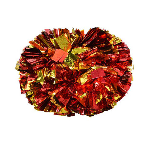 Red Gold Cheerleader Pompons 29 cm Helles Kunststoff-Set 1