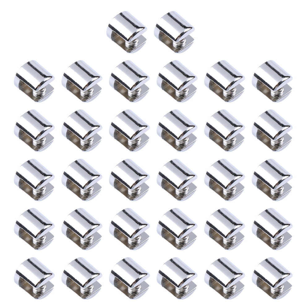 Wall Mounted Glass Shelf Support With Glass Clamp Plate 32Pcs Wall-image-OPC-PN5DH8N-NEW