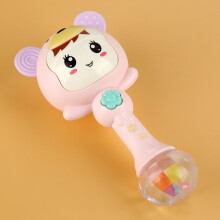 Bildungs-Baby-Musik-Rassel Pink – Schüttel-Handglocke-Spielzeug für Säuglinge
