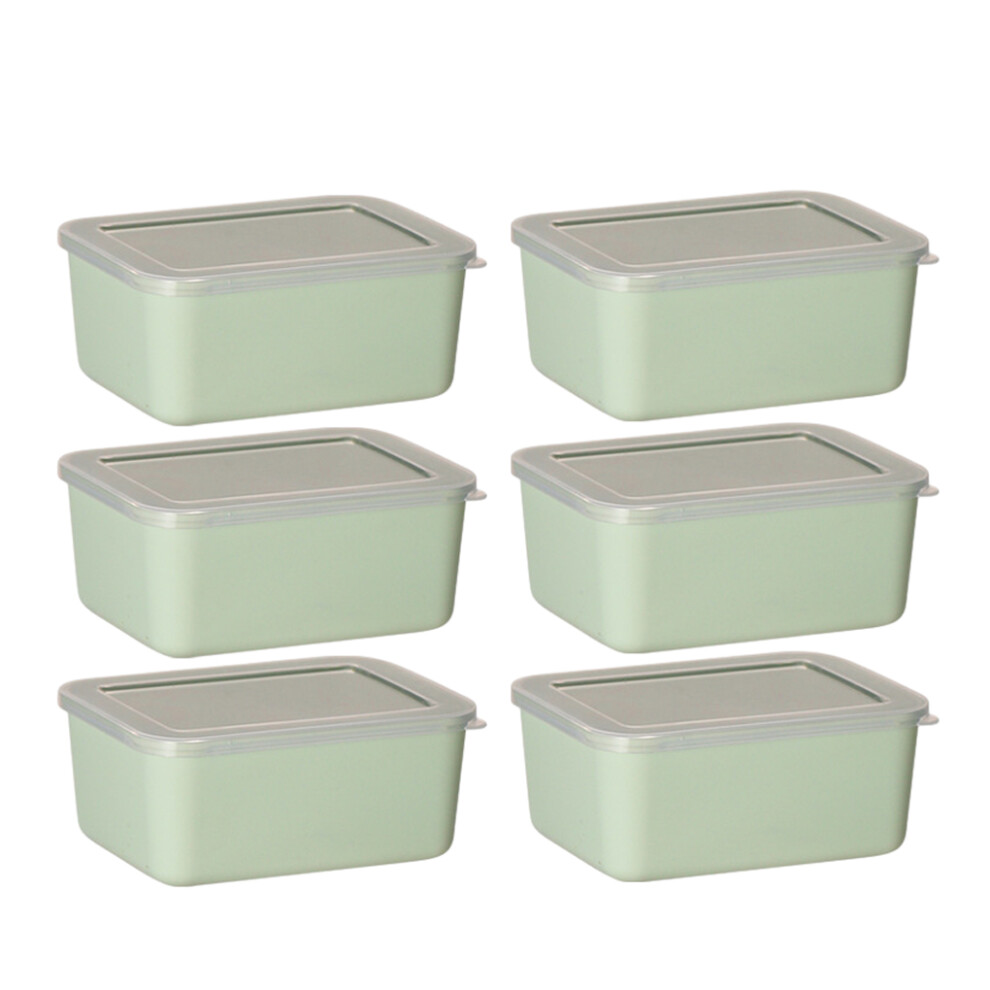 (, 6 Pcs) Convenient Storage Containers - Meal Preparation Effortless Freezer Green