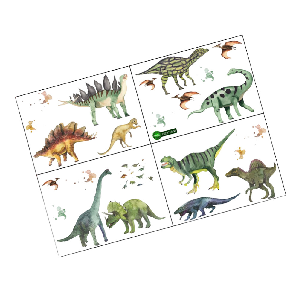 4-Piece Set Lightweight Dinosaur Wall Stickers Home Decor Cartoon