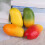 6Pcs Assorted Realistic Mangos Models for Table-green mango 5