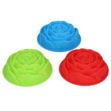 Hitzebeständiges, lebensmittelechtes Silikon (-40 bis 230 C), flexibel und antihaftbeschichtet, 3-teiliges Set für DIY-Geburtstagsfeiern.
