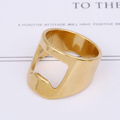 Ανοιχτήρι μπουκαλιών κρασιού μπύρας Ringer Ring, ασημένιο δαχτυλίδι από ανοξείδωτο 2