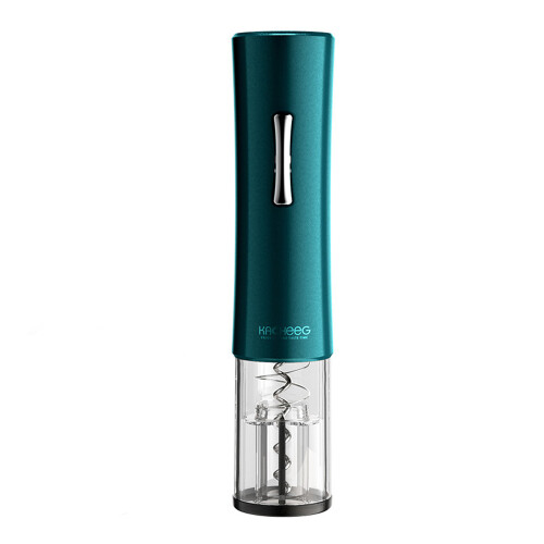 Saca-rolhas automático e fácil de usar, compatível com diversos tipos de garrafas de vinho, modelo recarregável e potente com design transparente