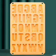 Schokoladenformen mit Buchstaben und Zahlen, hochwertige Silikon-Alphabetformen, Antihaftbeschichtung für einfaches Entformen, ideal zum kreativen