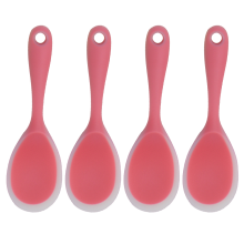 Antihaftbeschichtete Silikonlöffel, ergonomisch geformtes Küchenutensil, hitzebeständige Schaumlöffel mit komfortablem Griff, Servierlöffel aus