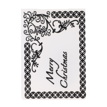Creatieve kerst-embossingfolders, herbruikbare plastic sjablonen voor doe-het-zelf knutselprojecten, papierdecoratie, scrapbooking- en