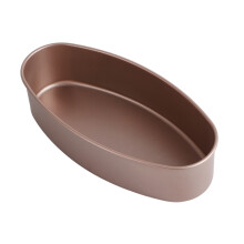 Backform aus Aluminiumlegierung, antihaftbeschichtete ovale Kuchenform für gleichmäßige und professionelle Backergebnisse