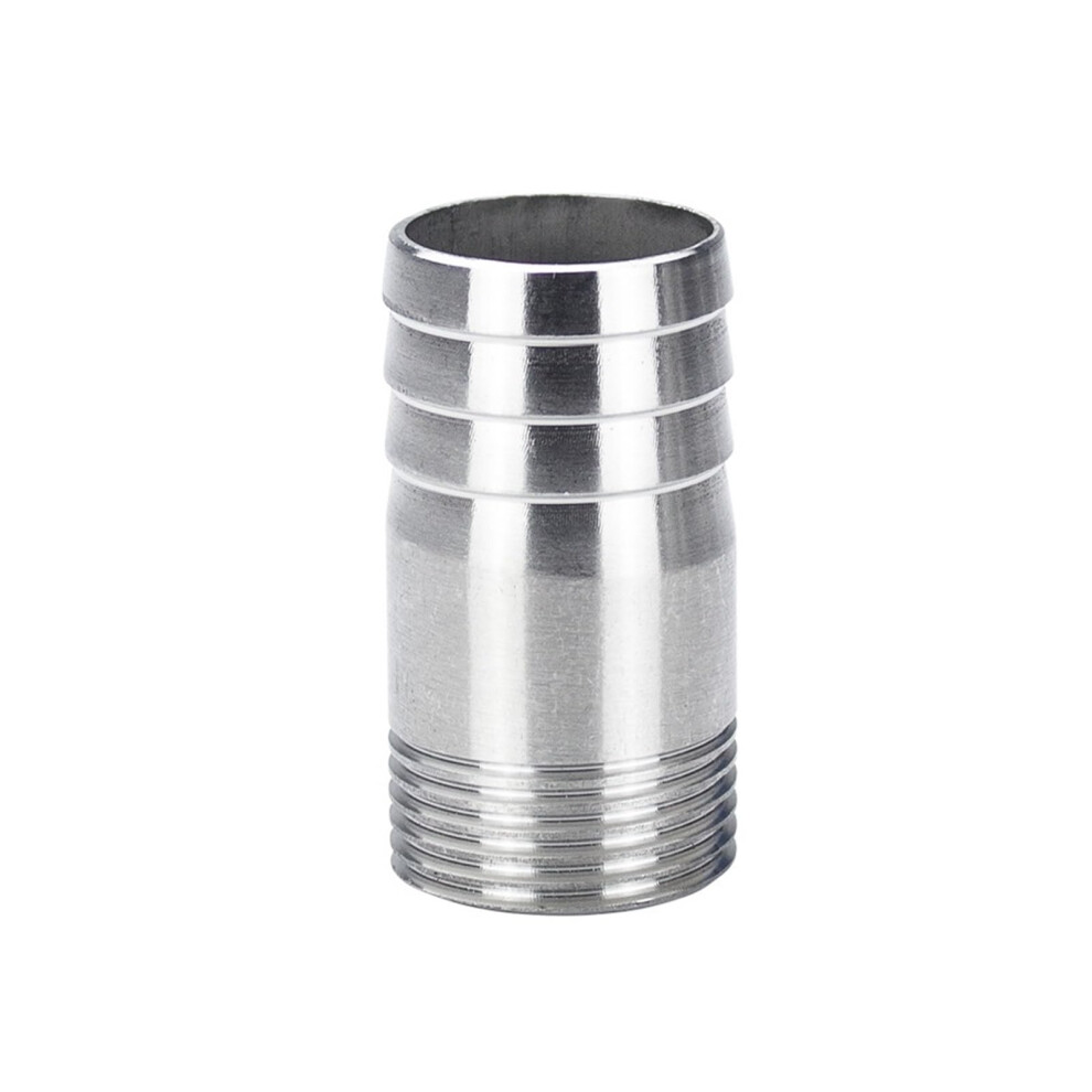 201 Stainless Steel Round Pipe Threaded Leather Water Pipe Joint Pagoda Head G1/4 External Thread 1 Inch Height 39Mm 9105992205479