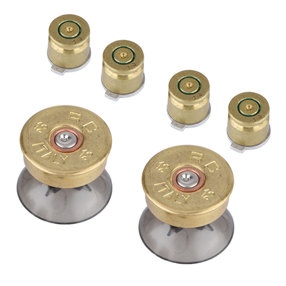 Aluminum Bullet Button & Thumbstick Kit For Ps4 Controller Gold 7901362816267