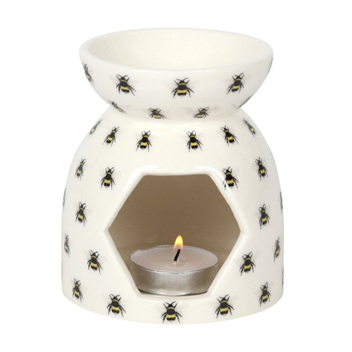 All Over Bee Print Oil Burner 1