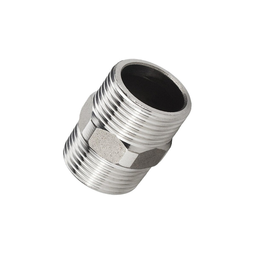 304 Stainless Steel Hexagonal Wire Doubleended Outer Wire Connector For Internal Shortcircuit Water Pipe 1Inch G1 9105992205714
