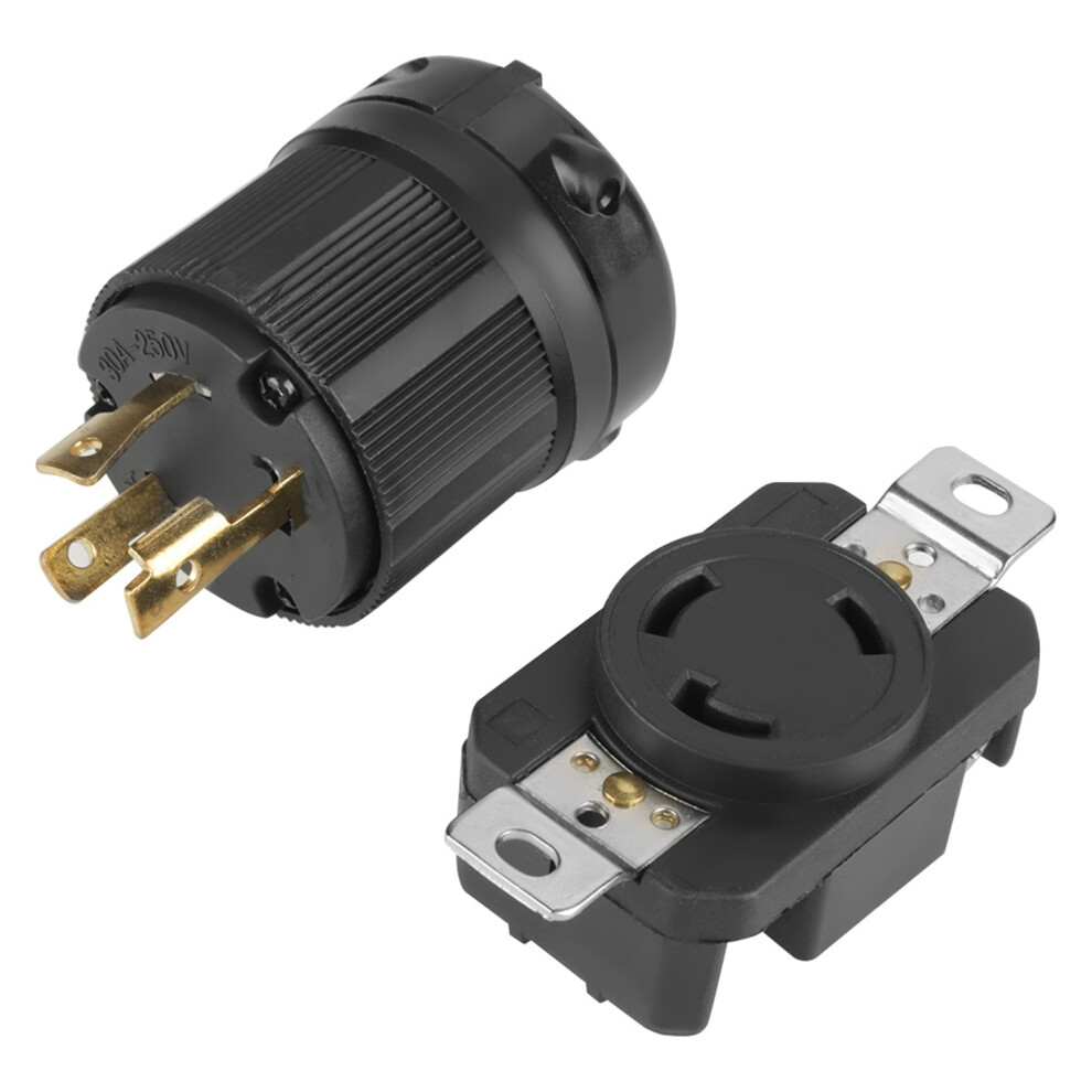 Heavy Duty 30A 250V Nema L6-30P L6-30R Twist Lock Male & Female Plug 3141362817756