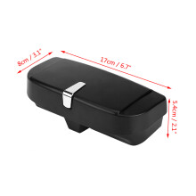 Universaler Auto-Sonnenbrillenhalter Clip-Case Organizer Box Schwarz, 17x8x5,4cm