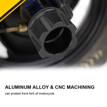 2 Pieces Black Aluminum Alloy CNC Motorcycle Front Fork Anti Collision Sliders