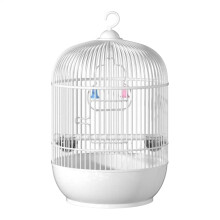 Soldier Bird Cage Round Portable Bird Carrier Travel Cage With Handrail For Bird Watching