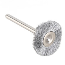 22mm Mini Wire Brush Polishing Kit for Metal Surface Cleaning - 10Pcs