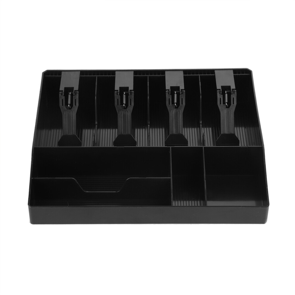 Eight Grids Cash Drawer Insert Coin Tray Black, 32*27*6Cm Safe Organizer 9461362819159