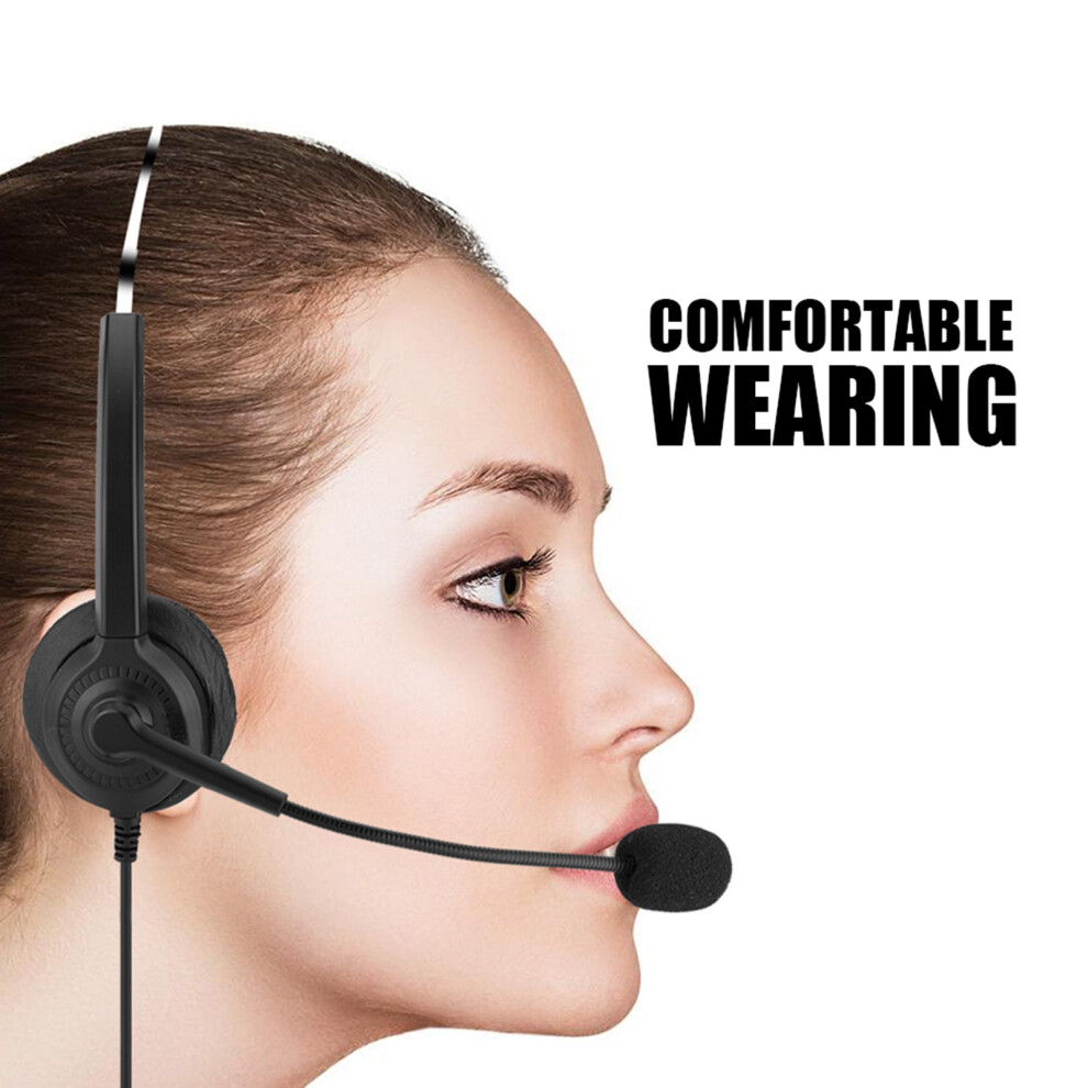 Noise Cancelling Call Center Headset With 330 Rotary Earmuffs 3.5Mm 4621362819398