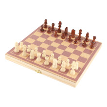 Portable Wooden Folding Chessboard Set, 29x29cm, Durable & Lightweight