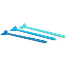 Cocktail Stirrers with Whale Tail Design, Easy to Clean Reusable Plastic, Colorful Plastic Spoons for Joyful Mixology, Perfect for Hot or Cold Drinks