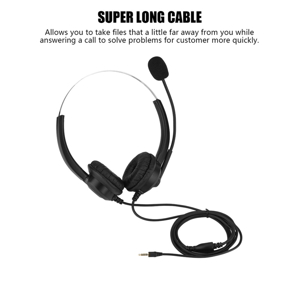 Lossless Call Center Headset 330 Rotatable Earmuffs 3.5Mm Plug 3701362819374