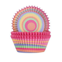 Backförmchen für Cupcakes, lebensmittelechtes, fettabweisendes Papier, Standardgröße, geriffelte Backförmchen, vielseitig einsetzbar und