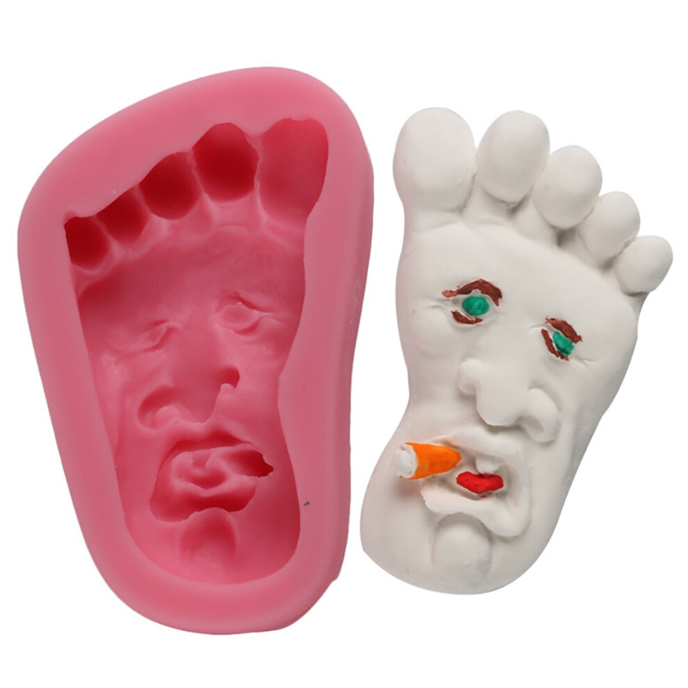 Flexible Silicone Cake Mold For Baby Foot And Hand Imprints, Reusable Molding Tool For Fondant Gum Paste And Polymer Clay Artisans