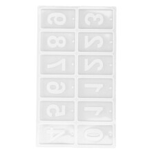Ofenfeste Silikonformen, Harzanhängerform, Schokoladenbuchstaben-Eiswürfelform, wiederverwendbar, flexibel, langlebig, mikrowellen-, kühlschrank-