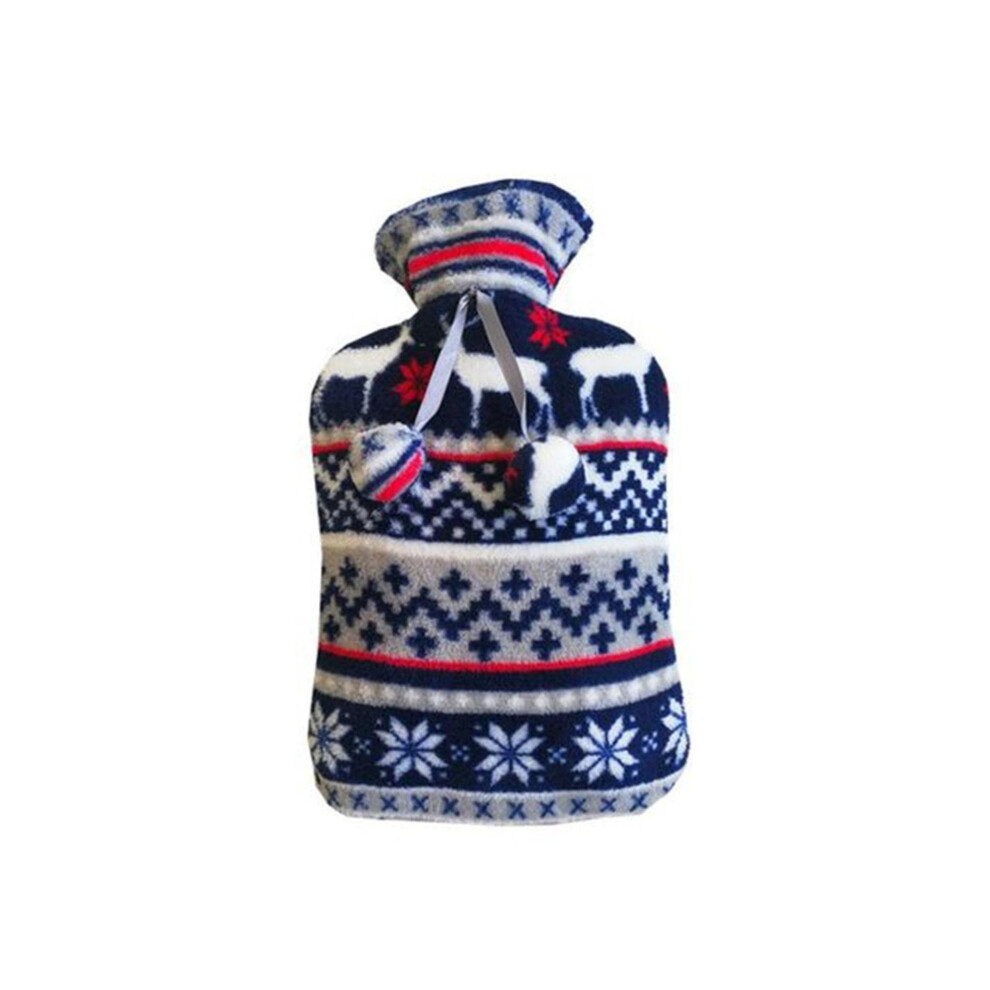 Hot Water Bottle Cover Coral Fleece, Removable Washable Large Protective Cover, ColdProof Style 2 A