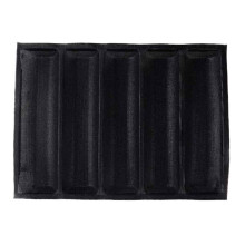 Silikon-Backform für französisches Brot, lebensmittelechte Silikon-Baguetteform, flexible und faltbare perforierte Form, langlebige