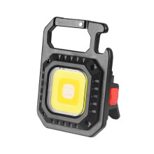 Bärbar arbetslampa med magnetisk bas, ficklampa med hög ljusstyrka och 7 lägen, vattentät ficklampa, uppladdningsbar och batteridriven display av