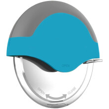Ergonomic Pizza Cutter Wheel, Dishwasher Safe, Space-Saving Design, Super Sharp Stainless Steel Blade, Effortless Slicing, Blade Cover Safety Feature,