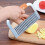 Crinkle Potato Cutter for Multi-Purpose Cutting, Wavy Slicer Creates Safe Kitchen Tools Experience, Anti-Rust Material For Durability, Comfortable Woo 2