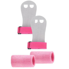 Kids Grip Gloves Wrist Gymnastics Grips Training And Wraps Fitness Set For Girls Size DS